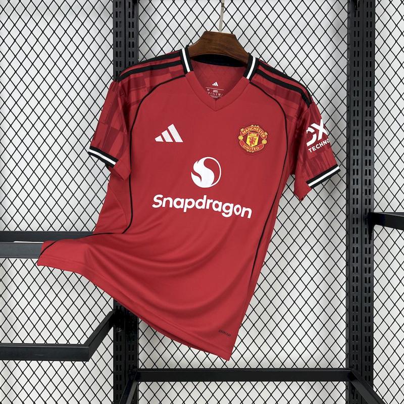 Camisa Home Manchester United 25-26 Torcedor