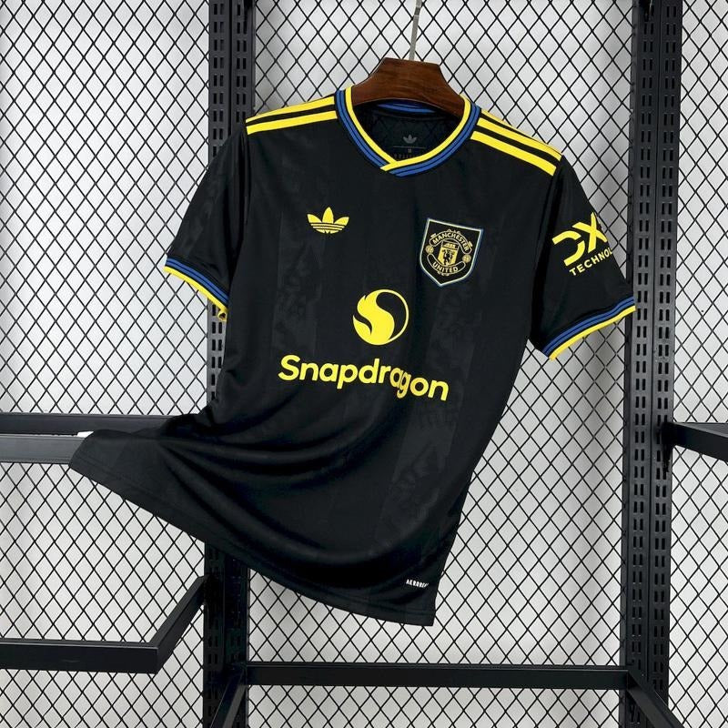 Camisa Manchester United Preta 25-26 Torcedor
